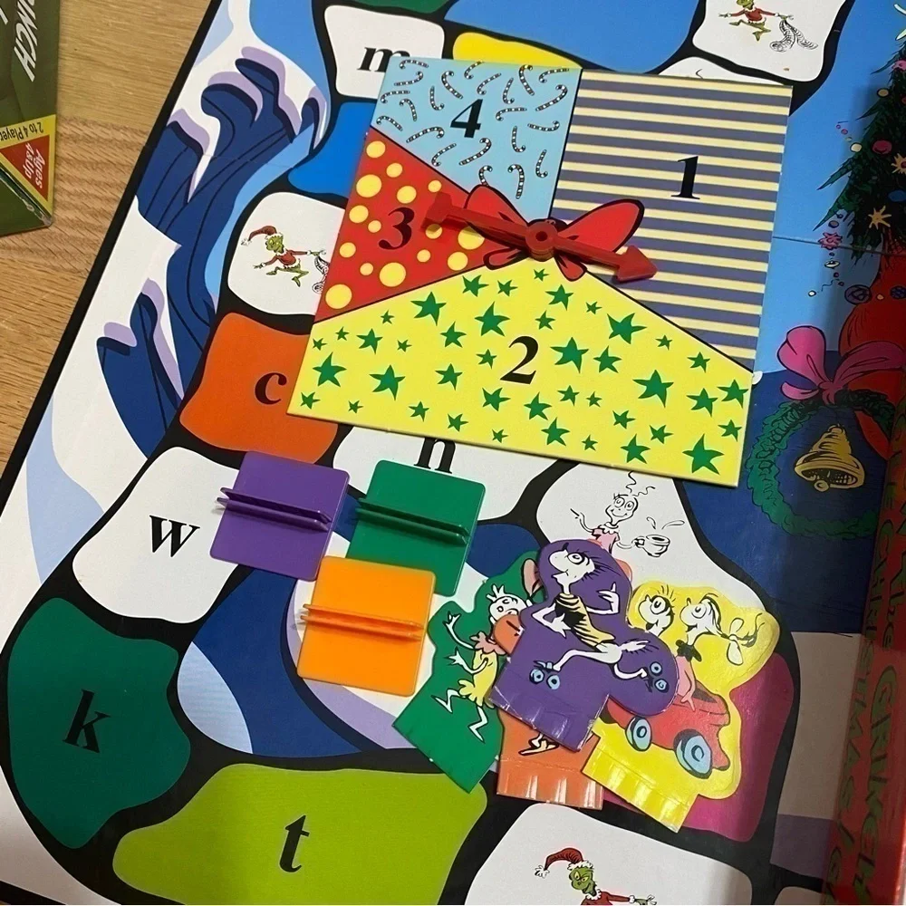 How the Grinch Stole Christmas Board Game Dr. Seuss University Vintage